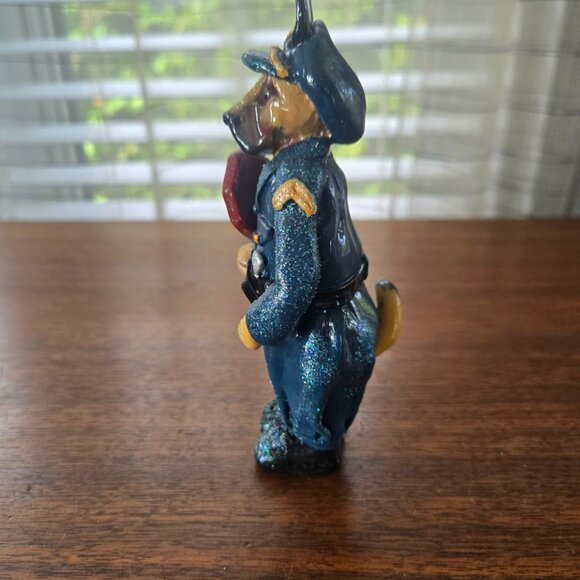 Vintage Donna Little Traffic Police Dog Figurine 6.25" - Picture 4 of 11